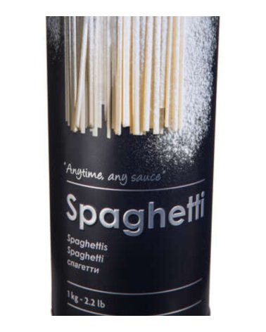Bote Redondo de Metal para Espaguetis