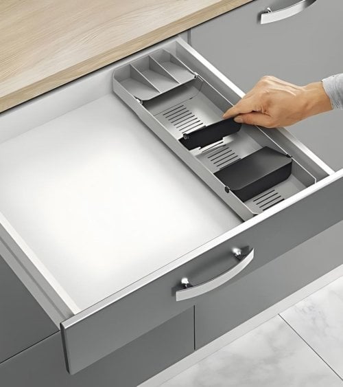 Organizador de Cubiertos Ajustable Metaltex