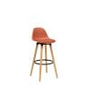 Taburete Alto Maxon de Plástico y Madera