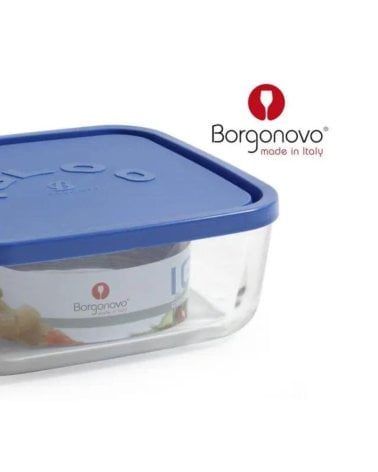 Fiambrera de Vidrio Igloo con Tapa Azul