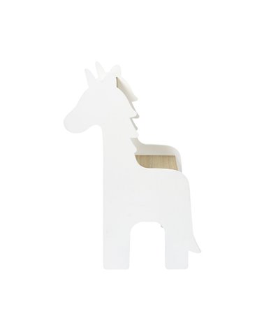 Silla Infantil Unicornio en Blanco y Natural