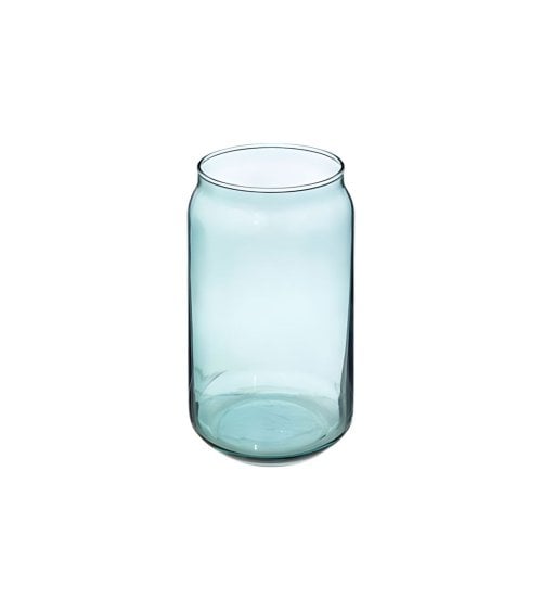 Vaso con Pajita de Cristal