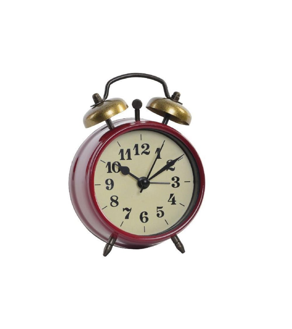  Reloj despertador retro clásico de aguja doble campana, reloj despertador  vintage decoración del hogar, relojes de escritorio, barco blanco marrón en  cuerpo de agua hacia túnel : Hogar y Cocina