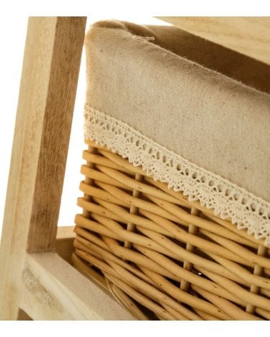 Mueble Auxiliar Country con 1 Cajon y 2 Cestas