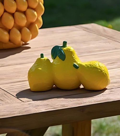 Figura de Limones Decorativos de Gres