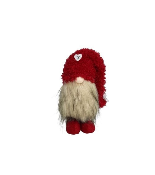 Gnomo Navideño de Pie Ruf con Barba Larga