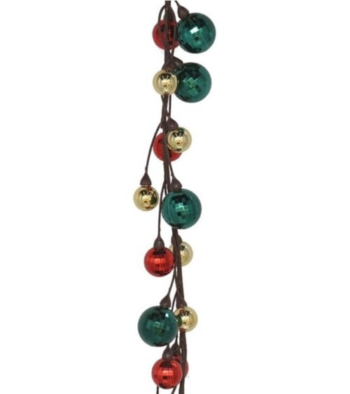 Guirnalda de Bayas Multicolores para Decoración Navideña