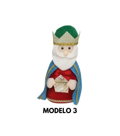 Figura de Rey Mago de Tela