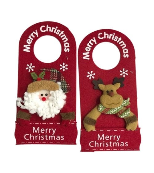 Colgante Navideño para Puerta Rojo