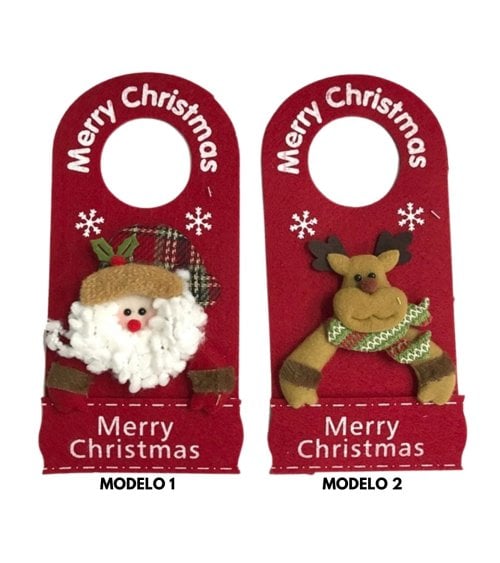 Colgante Navideño para Puerta Rojo