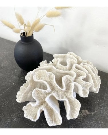 Figura Decorativa de Coral Bajo de Resina