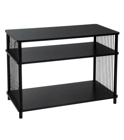 Mueble de TV Manila Negro de MDF y Metal