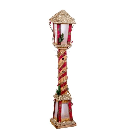 Farol Navideño con LED Decorado