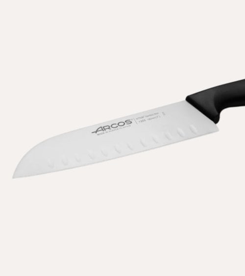 Cuchillo Niza Santoku con Alveolos