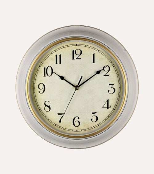 Reloj de Pared Con Acabado Vintage