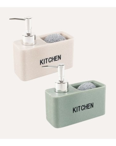 Dispensador de Jabón Kitchen con Estropajero