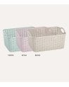 Cesta con Asas Rattan de Plástico