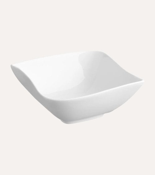Bol Cuadrado Wave de Porcelana