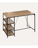Mesa Alta de Bar Aliaj de Acero con 3 Estantes
