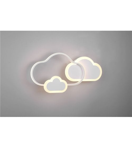 Plafón LED Infantil en Forma de Nubes con Control Remoto