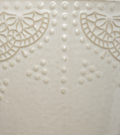 Maceta Joyas en Relieve de Cerámica