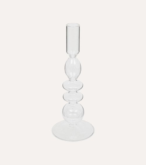 Candelabro con Burbujas de cristal