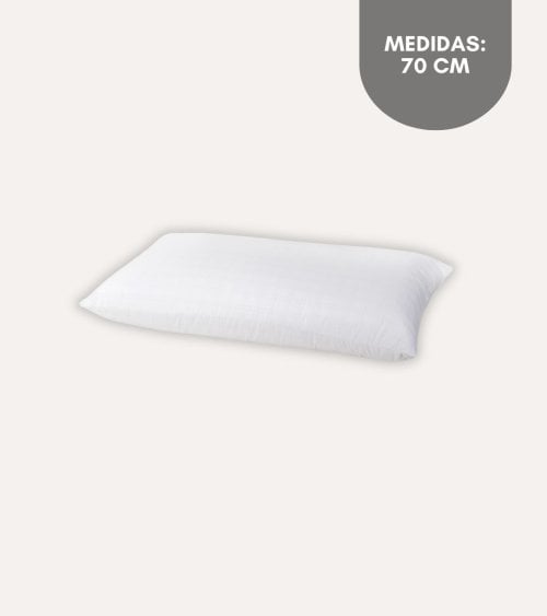 Almohada de Fibra con Funda 70% Algodón Antiestrés