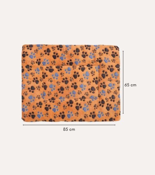 Cama Otoñal para Mascotas de Franela Reversible