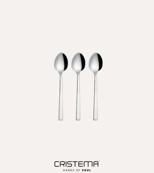 Set de 3 Cucharas de Té Chicago de Acero Inox 18/10