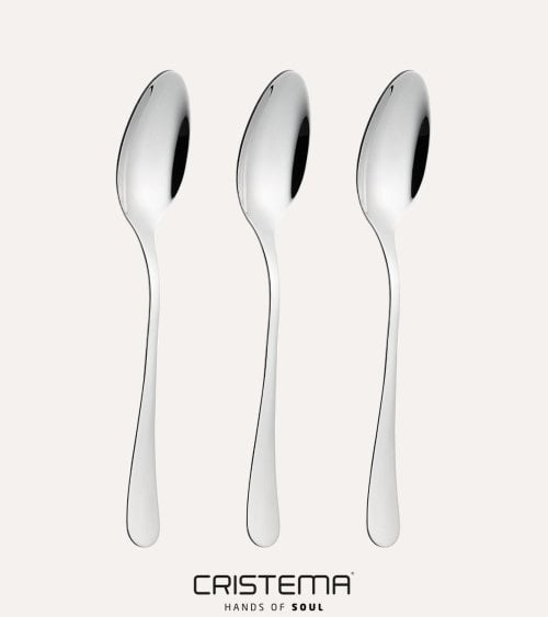 Set de 3 Cucharas de Mesa María de Acero Inox 18/10