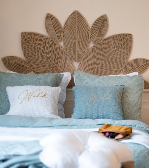 Decoración de Pared de Hojas Meera de Acero