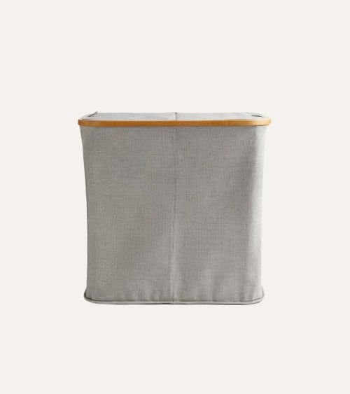 Cesto de Ropa con 2 Compartimientos Tidy Box de Bambú