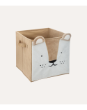 Cesta Plegable de León Infantil de Terciopelo