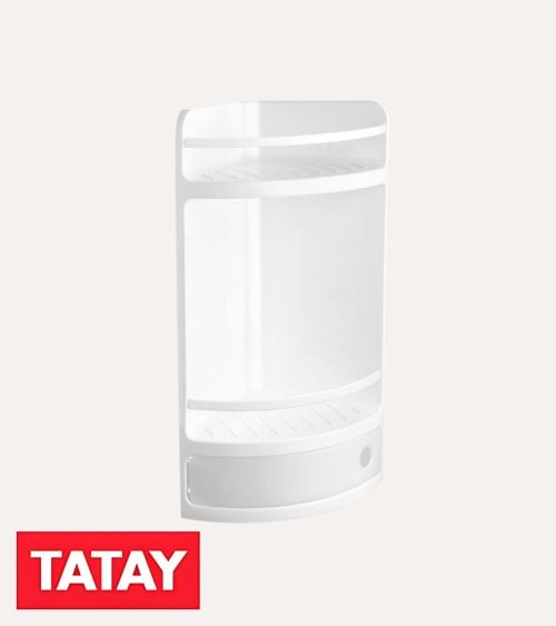 Estante Esquinero para Ducha con Cajón