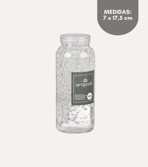 Bote de Perlas Decorativas de Gel
