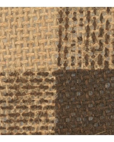 Alfombra con Cuadros Ruanda de Yute