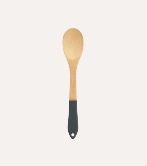 Cuchara de Cocina con Mango Negro de Bambú
