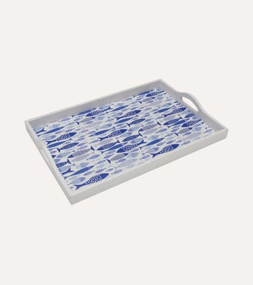 Bandeja Rectangular Peces de MDF