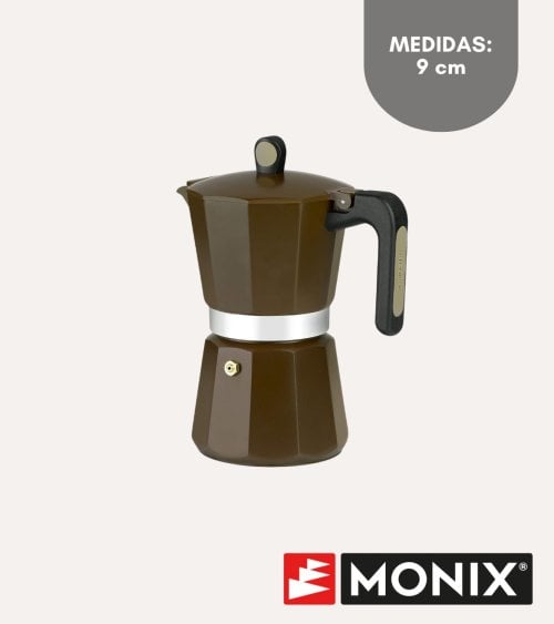 Cafetera Italiana Induction New Cream de Aluminio