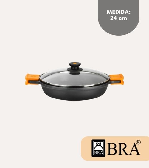 Cacerola Baja Antiadherente Efficient de Aluminio Fundido