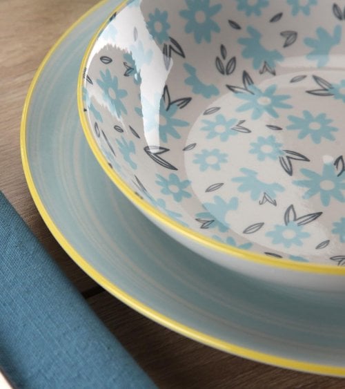 Vajilla de 18 Piezas Breeze de Porcelana