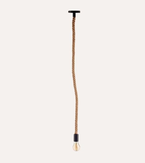 Lámpara Colgante Vintage de Cuerda Natural