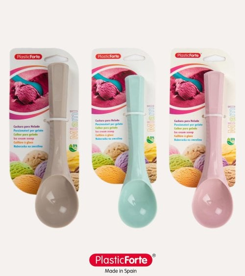 Cuchara para Helado Pastel de Plástico