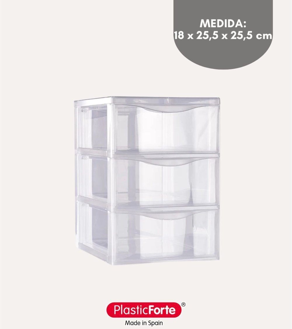 Cajonera Duero Transparente de Plástico Cajonera Duero Transparente de Plástico