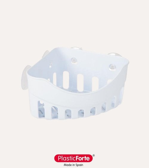 Rinconera Colgante de Baño con 4 Ventosas de Plástico