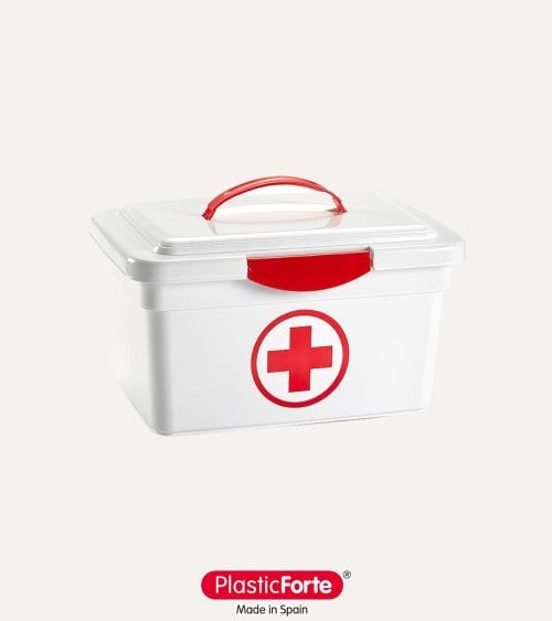 Caja Botiquín de Emergencias con Asa de Plástico