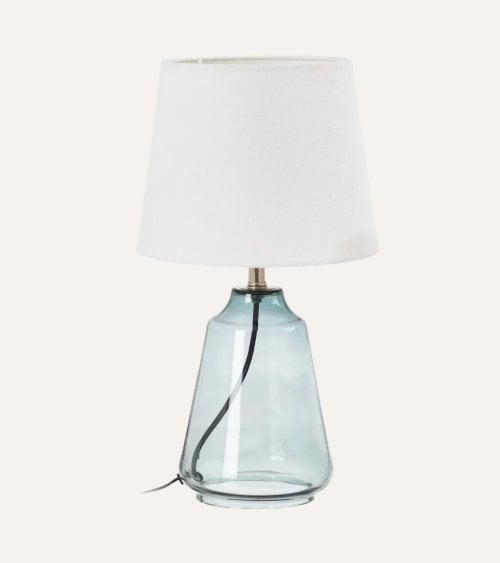 Lámpara de Mesa Burbuja Alargada de Cristal