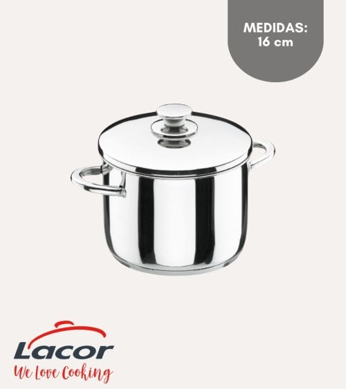 Olla Alta Vitrocor con Tapa Difusora de Acero Inoxidable