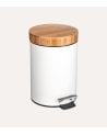 Cubo de Basura Natureo con Pedal de Metal y Bambú