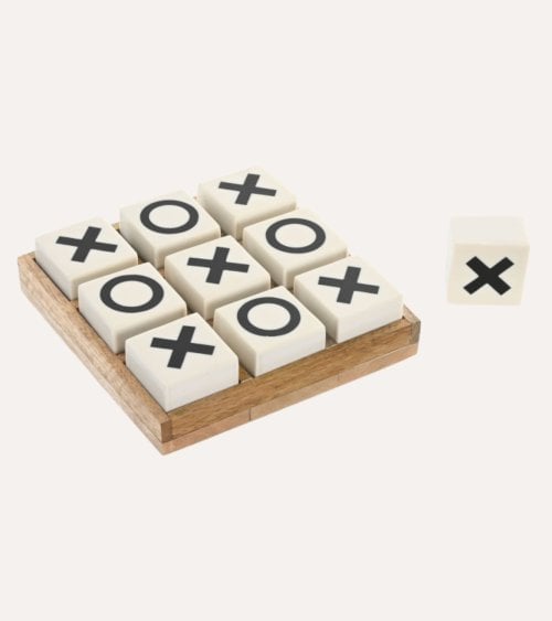 Juego 3 en Rayas Decorativo de Resina y Madera
